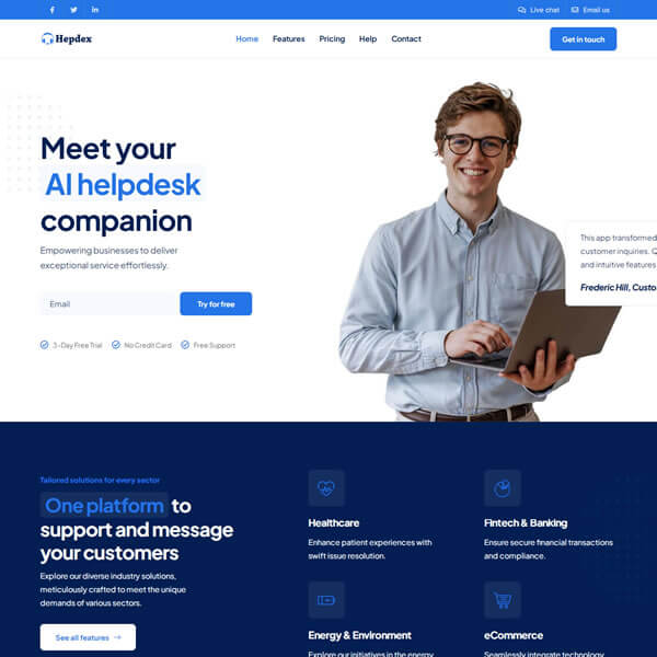 Hepdex - AI Powered Helpdesk